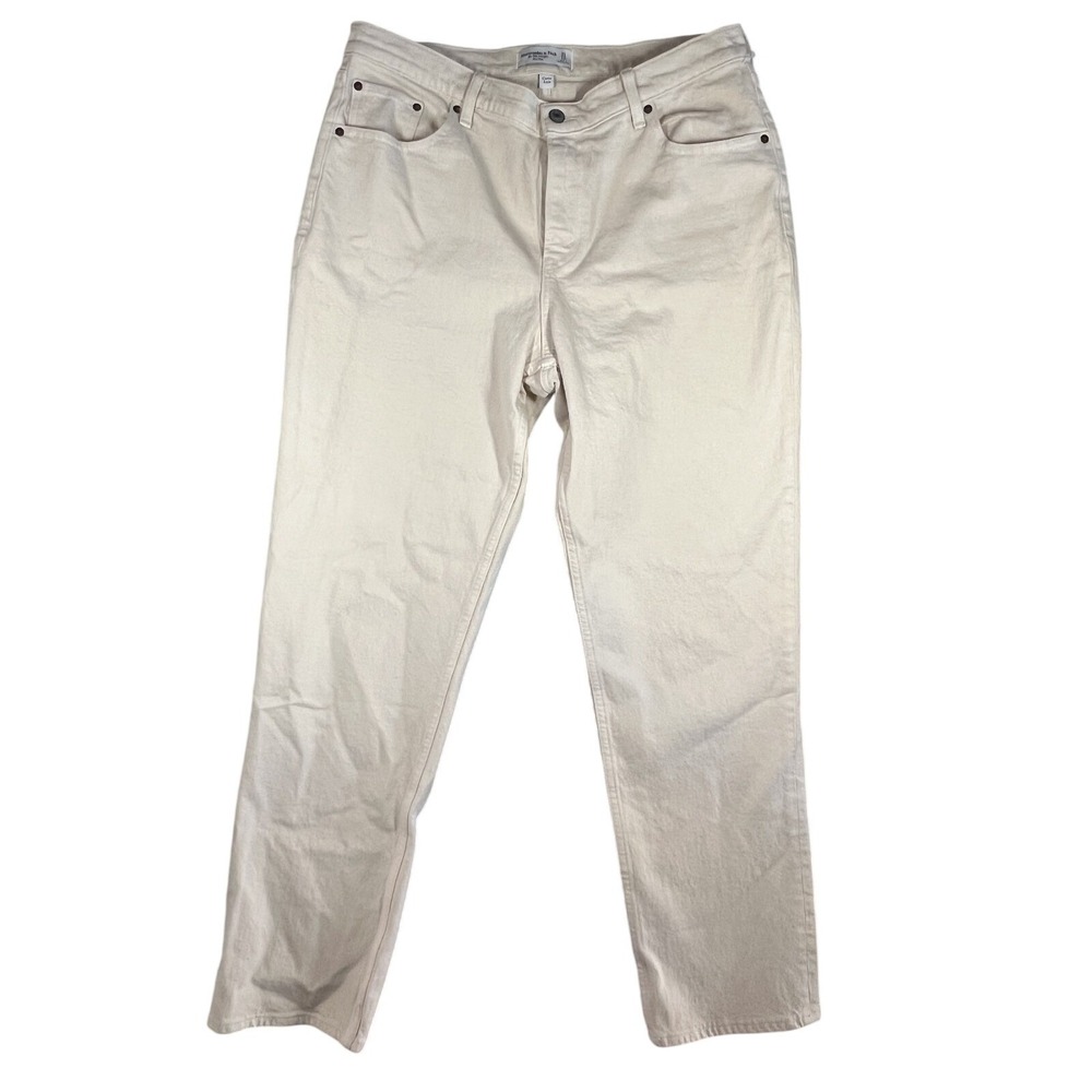 Abercrombie & Fitch Women's 31R The‎ '90s Straight Mid Rise Curve Love Jeans